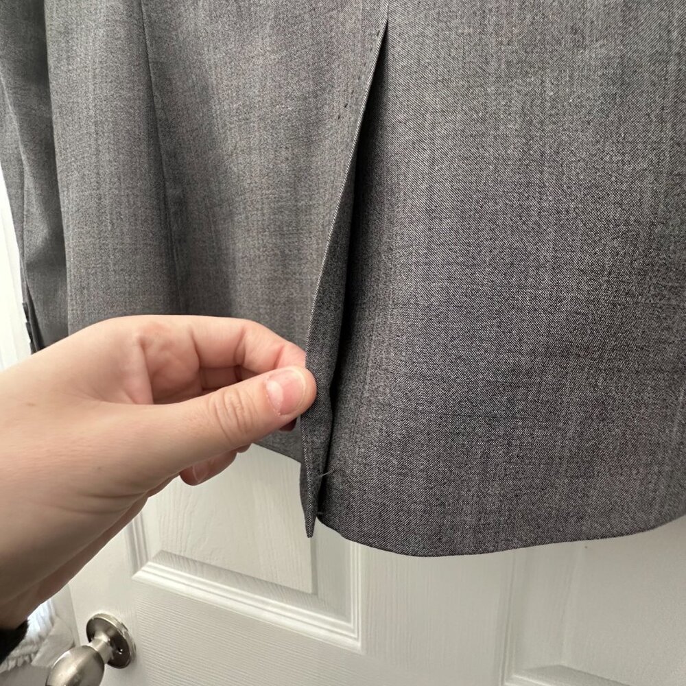 Banana Republic Gray Blazer Suit Jacket Size 12 - Picture 11 of 14